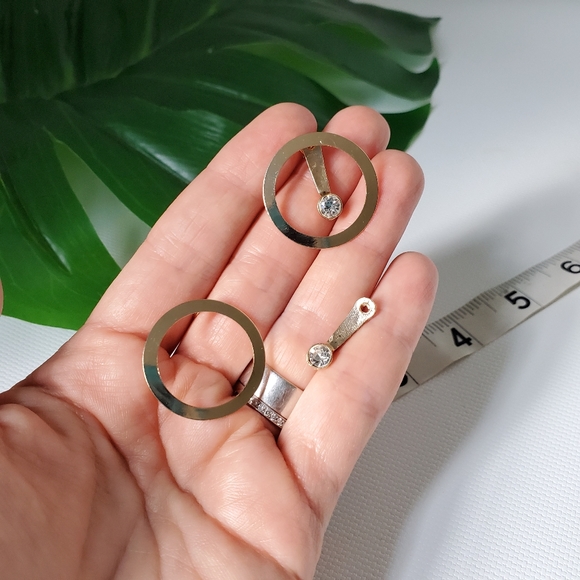 Front Back Double Sided Earrings 2 in One - Picture 5 of 5